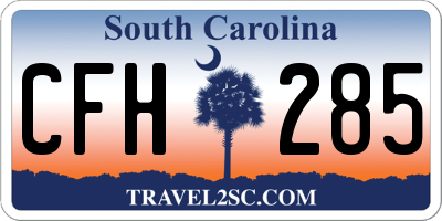 SC license plate CFH285