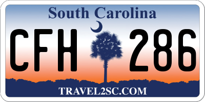 SC license plate CFH286