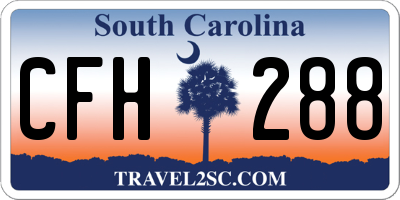 SC license plate CFH288