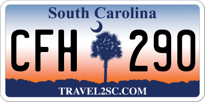 SC license plate CFH290