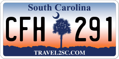 SC license plate CFH291