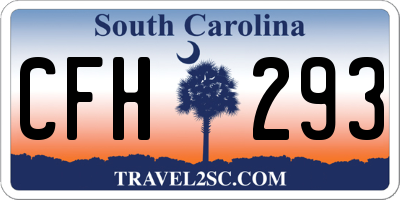 SC license plate CFH293