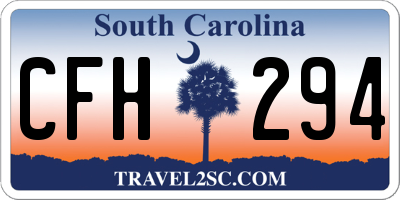 SC license plate CFH294