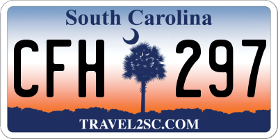SC license plate CFH297