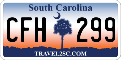 SC license plate CFH299