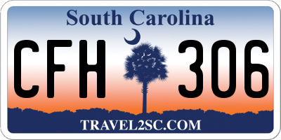 SC license plate CFH306