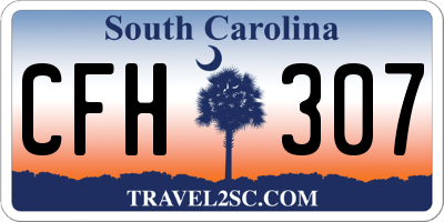 SC license plate CFH307