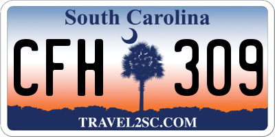 SC license plate CFH309