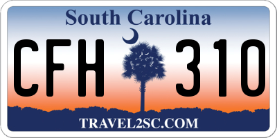 SC license plate CFH310