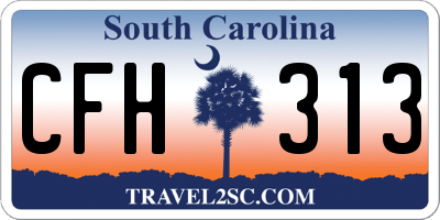 SC license plate CFH313