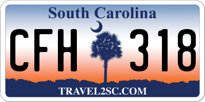 SC license plate CFH318