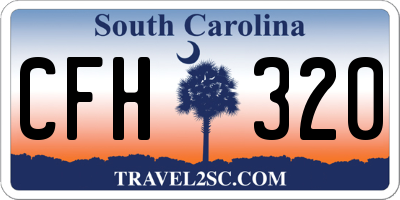 SC license plate CFH320