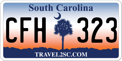 SC license plate CFH323