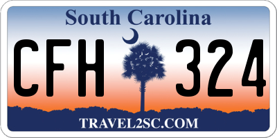 SC license plate CFH324
