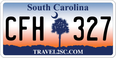 SC license plate CFH327