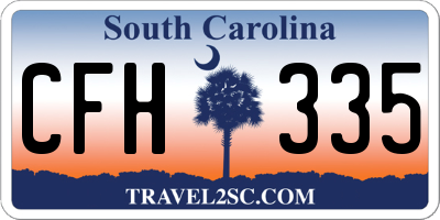 SC license plate CFH335