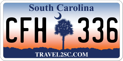 SC license plate CFH336