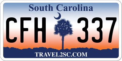 SC license plate CFH337