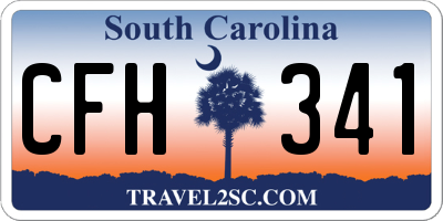 SC license plate CFH341