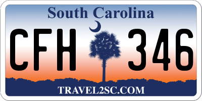 SC license plate CFH346