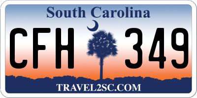 SC license plate CFH349