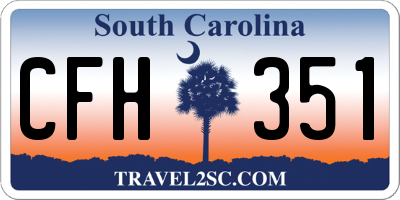 SC license plate CFH351