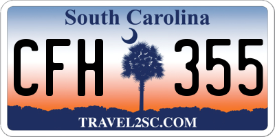 SC license plate CFH355