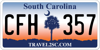 SC license plate CFH357