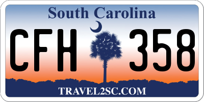 SC license plate CFH358
