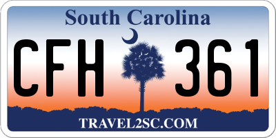 SC license plate CFH361