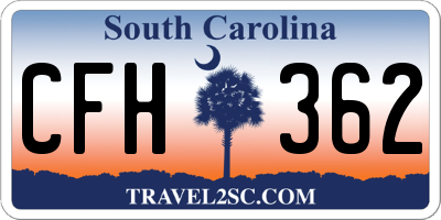 SC license plate CFH362