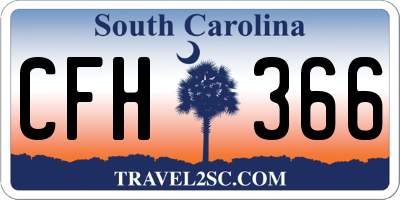 SC license plate CFH366