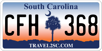 SC license plate CFH368