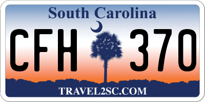 SC license plate CFH370