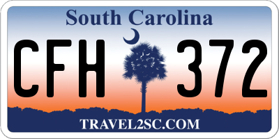 SC license plate CFH372