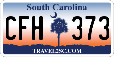 SC license plate CFH373