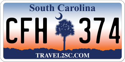 SC license plate CFH374