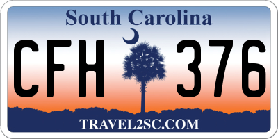 SC license plate CFH376