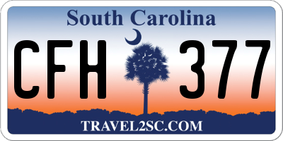 SC license plate CFH377