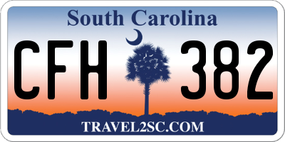 SC license plate CFH382