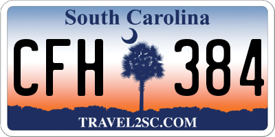 SC license plate CFH384