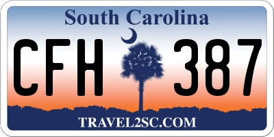 SC license plate CFH387
