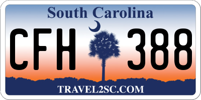 SC license plate CFH388