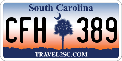 SC license plate CFH389