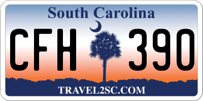 SC license plate CFH390