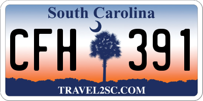 SC license plate CFH391