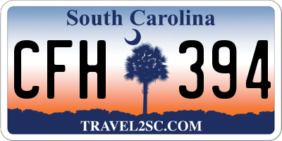 SC license plate CFH394
