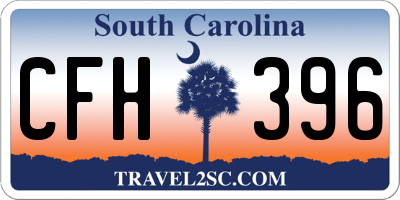SC license plate CFH396