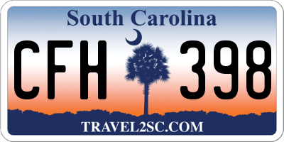 SC license plate CFH398
