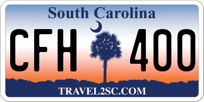 SC license plate CFH400